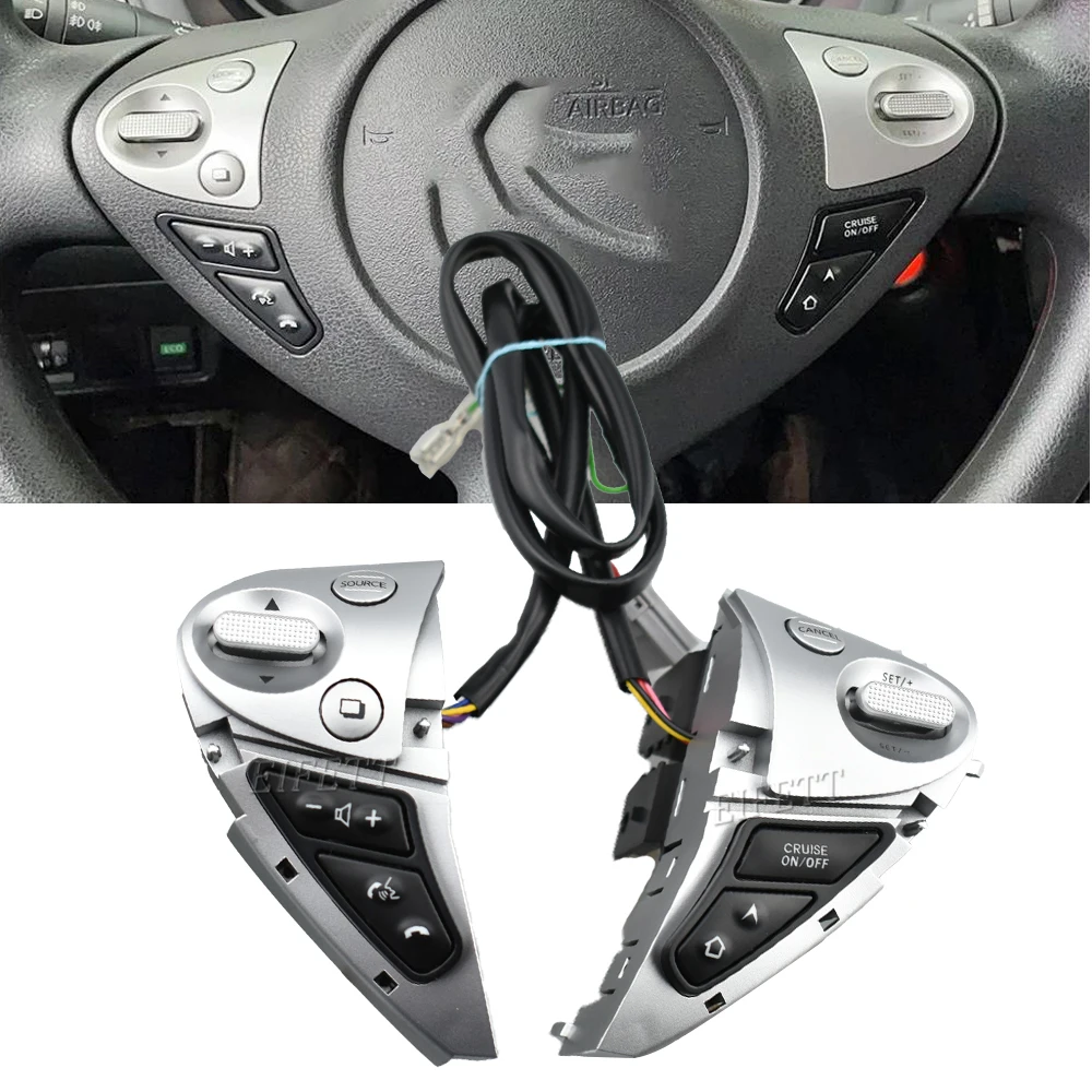 Top Quality Steering Wheel Control Button With Backlight For Nissan Sylphy 2016-2019 Volume Phone Speed Cruise Control Switch