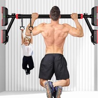 Home Gym Safety Support Doorway Pull-Up Bar for Upper Body Workout Easy Installation