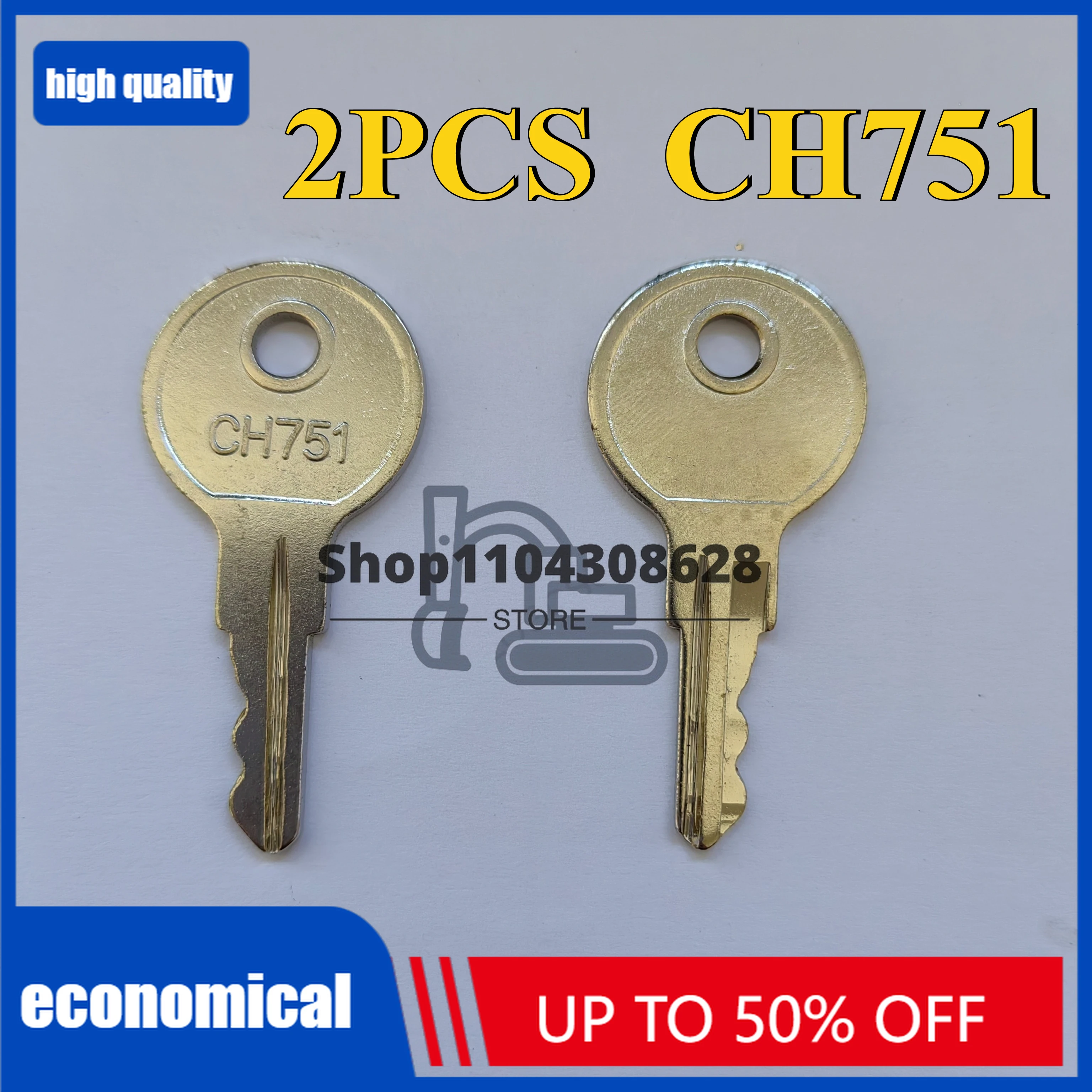 2PCS CH751 Ignition Switch CH751 Key for Aftermarket Southco RV Campers Cabinets Push Locks Brand New