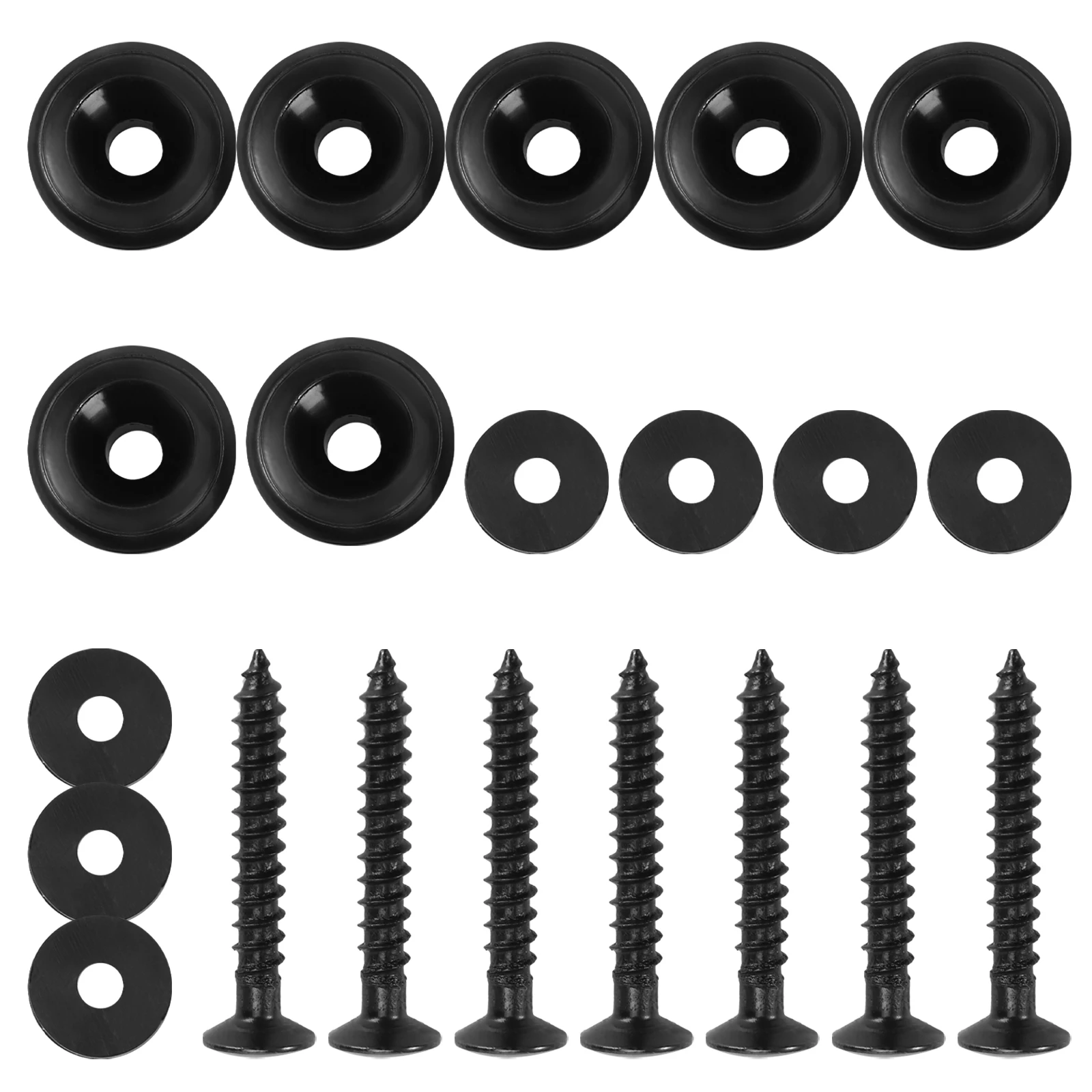 

7pcs Guitar Lock Buckle Belt Screw Guitar Belt Screw Bolt Bolt Acoustic Bass Fixator Durable Anti-Scratch Gasket Accessories