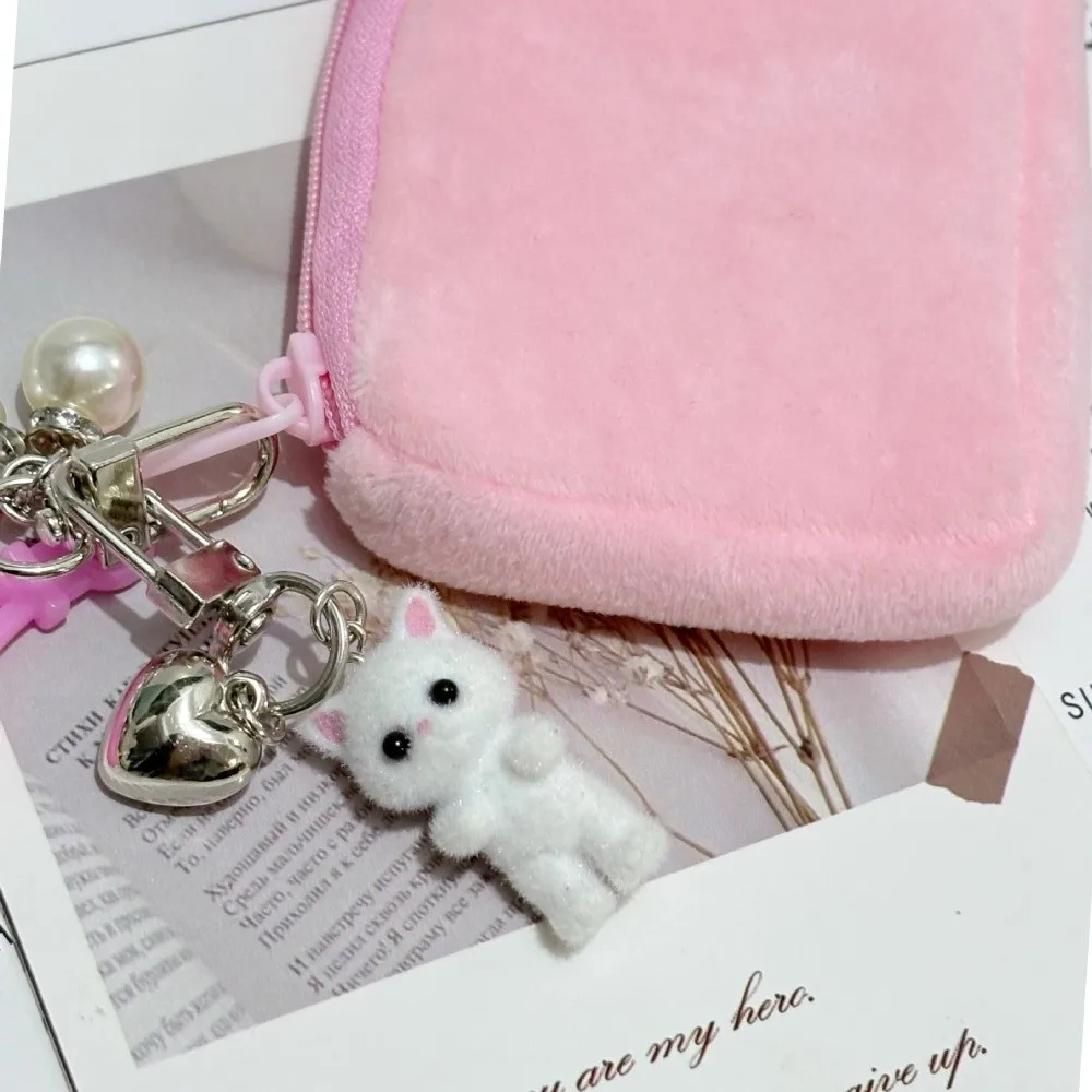 Funny Bag Hanging Cat Keychain Ornaments Resin Cat Pendant Creative Mini Car Key Ring Gifts