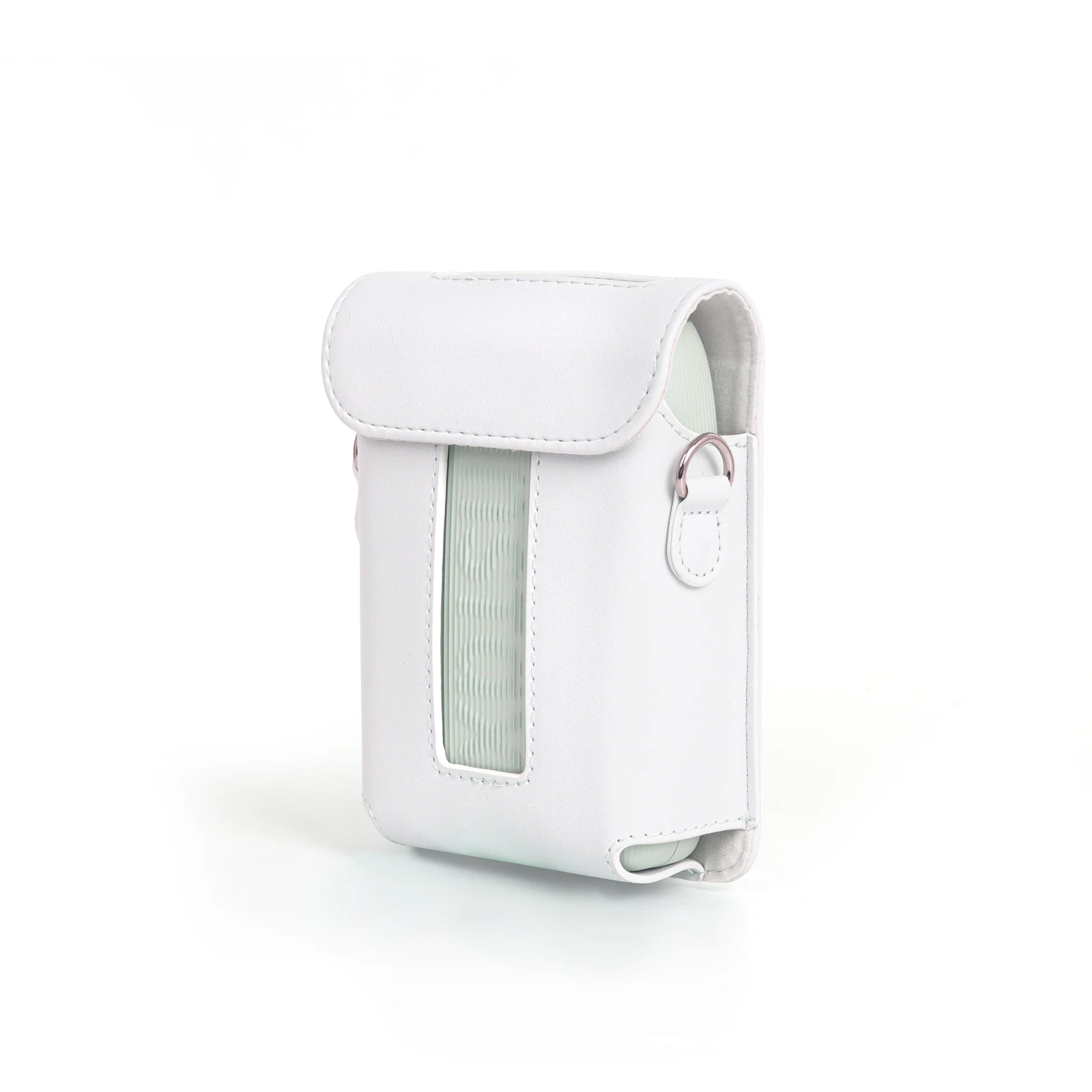 For Instax Mini Link 3 Printer Leather Case Vintage Strap Shoulder Case PU Drop-Proof Storage Bag PINK/WHITE/GREEN Portable Bag