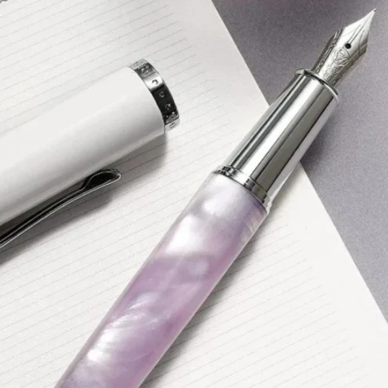 RIIMOO506 Shell Series Acrylic Metal Pen High end Student Writing Practice Gift Purple