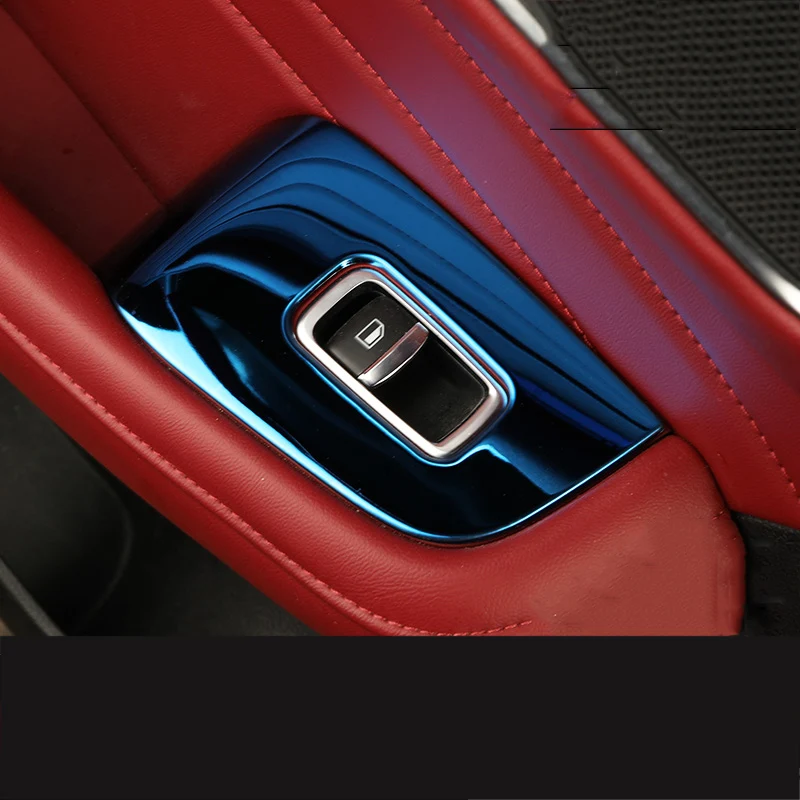 For MG HS 2018-2020 2022 LHD Window Switch Control Cover Trim Interior Accessories Car Door Glass Regulator Switch Frame