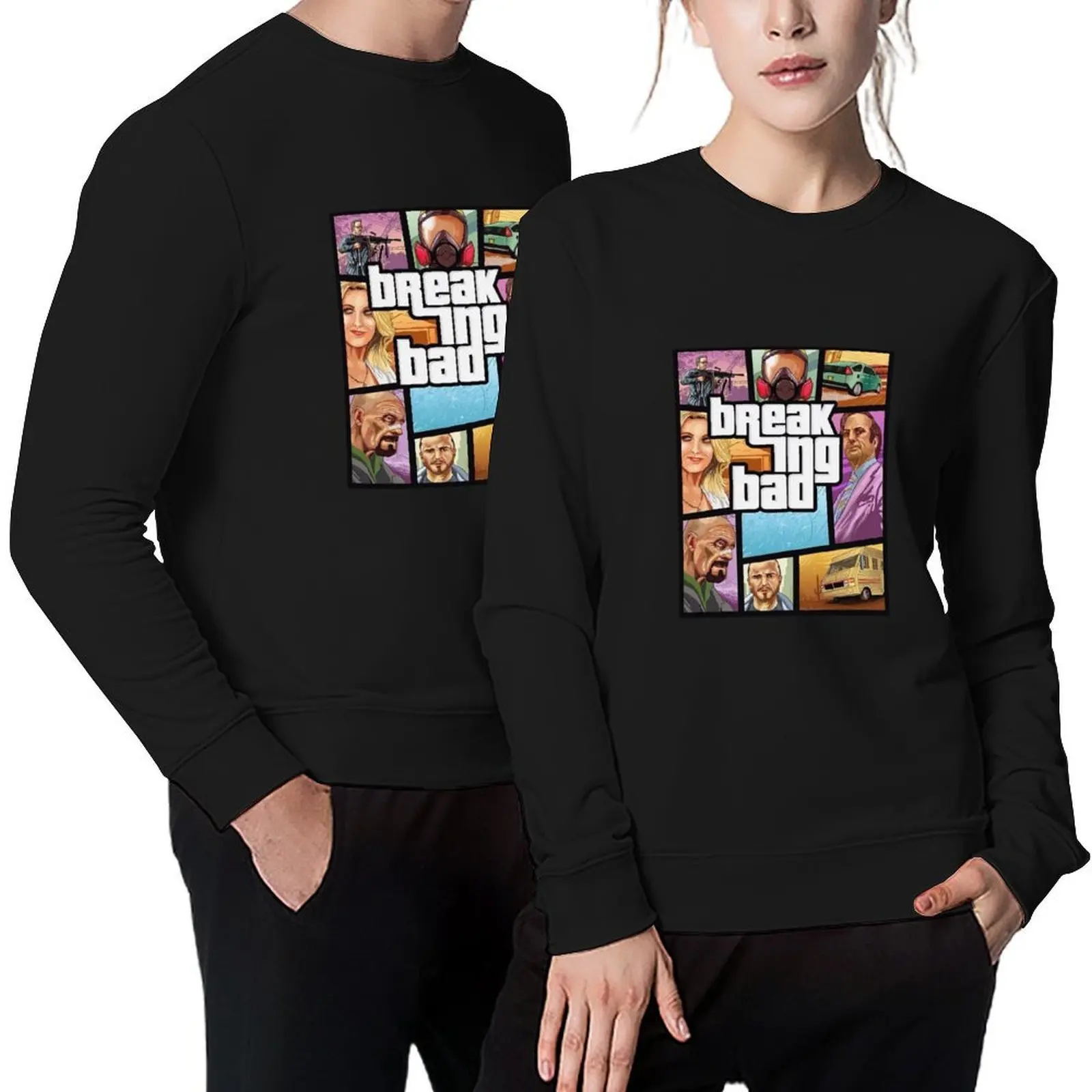 

Breaking Bad GTA Style Pullover men clothing men's coat anime clothes graphic t shirts men men's sweatshirts