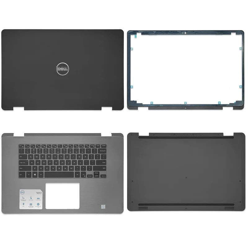 

New For Dell Inspiron 15 7568 7558 Series LCD Back Cover Front Bezel Palmrest Bottom Case Hinges Touchpad Keyboard A B C D Cover