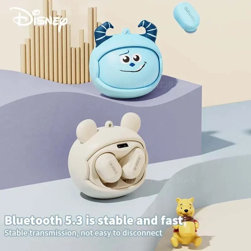 Disney Originele Oordopjes D57 Gezichtsveranderende Draadloze Oortelefoon Bluetooth Hifi Surround Sound In-Ear Headsets Ruisonderdrukking