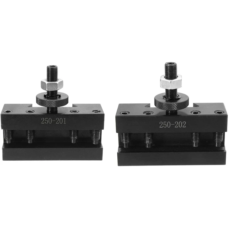 

2Pcs Quick Change CNC Lathe Tool Post Turning Facing Holder Holder For Lathes Tools-250-201 & 250-202