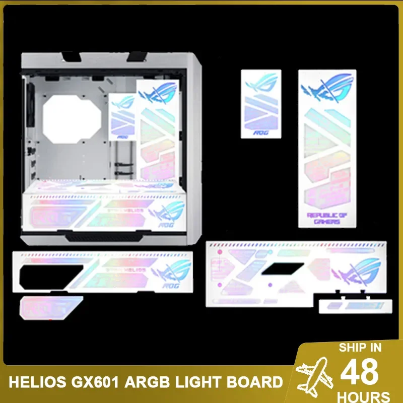 

MOD RGB Lighting Panel for Asus Helios GX601 Case,5V AURA SYNC ROG Strix Gamer Cabinet Decorative Lightboard DIY Refit Plate