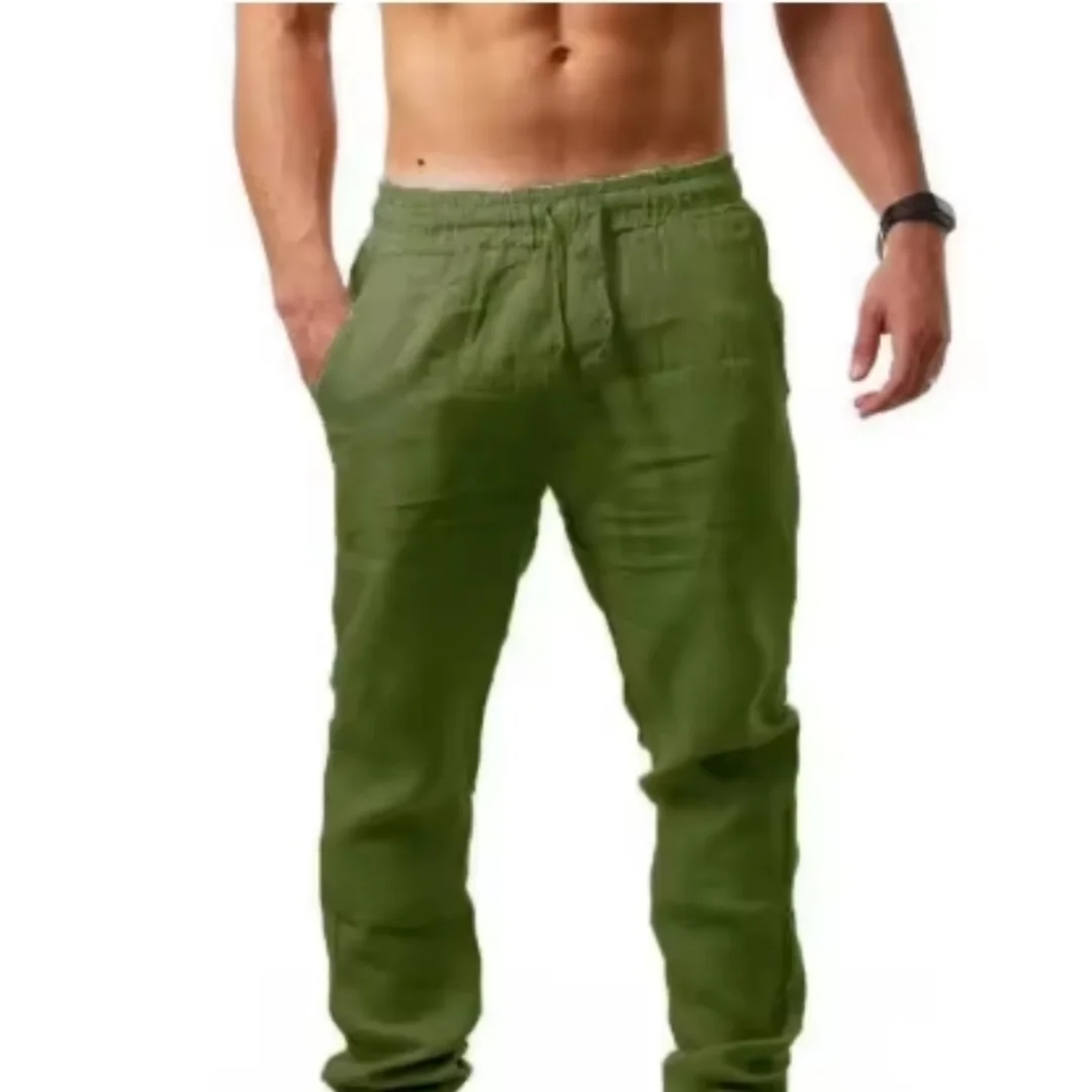 

Cargo Pants Men Fashion Solid Color Drawstring Casual Multi Zippers Pockets Trousers Hip Hop Style Men Harem Pants Streetwear