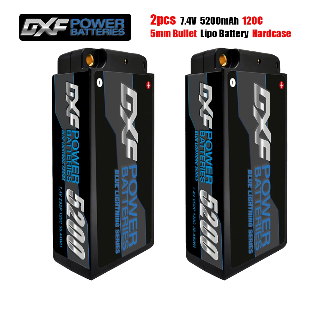 

2PCS DXF Lipo 2S 7.4V Shorty 5200mAh 120C 5mm Bullet Battery 3S 11.1V 4S 14.8V 6S 22.2V 7000mAh 9200mAh 6500mAh 8400mAh 8000mAh