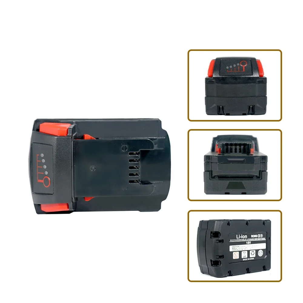 Baterie 3Ah-6Ah 18V pro Milwaukee 18V M18 dobíjecí baterie pro Milwaukee M18B5 XC Lithium-iontová baterie 18V 12/16/18/20/22Ah - náhled 4