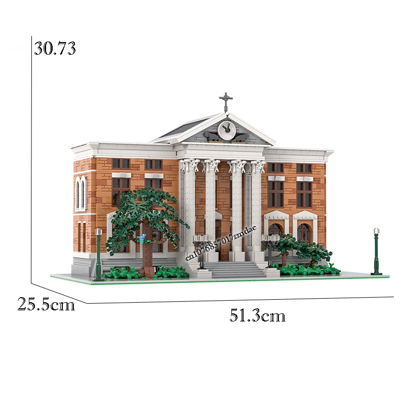 MOC Back to the Future modular Clock Tower Courthouse Mall model DIY creative ideas Children Toy birthday Gift christmas Blocks