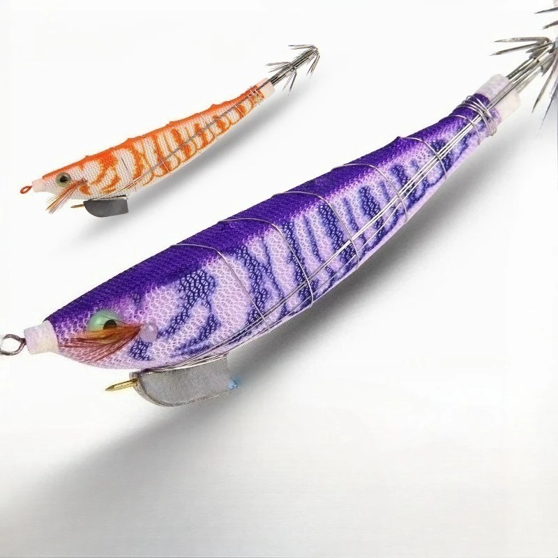 

2pcs Fishing Lure Practical Equipment 115mm 15g Shrimp Fishing Lure Double Umbrella Hooks for Binding Live Bait Squid Hooks