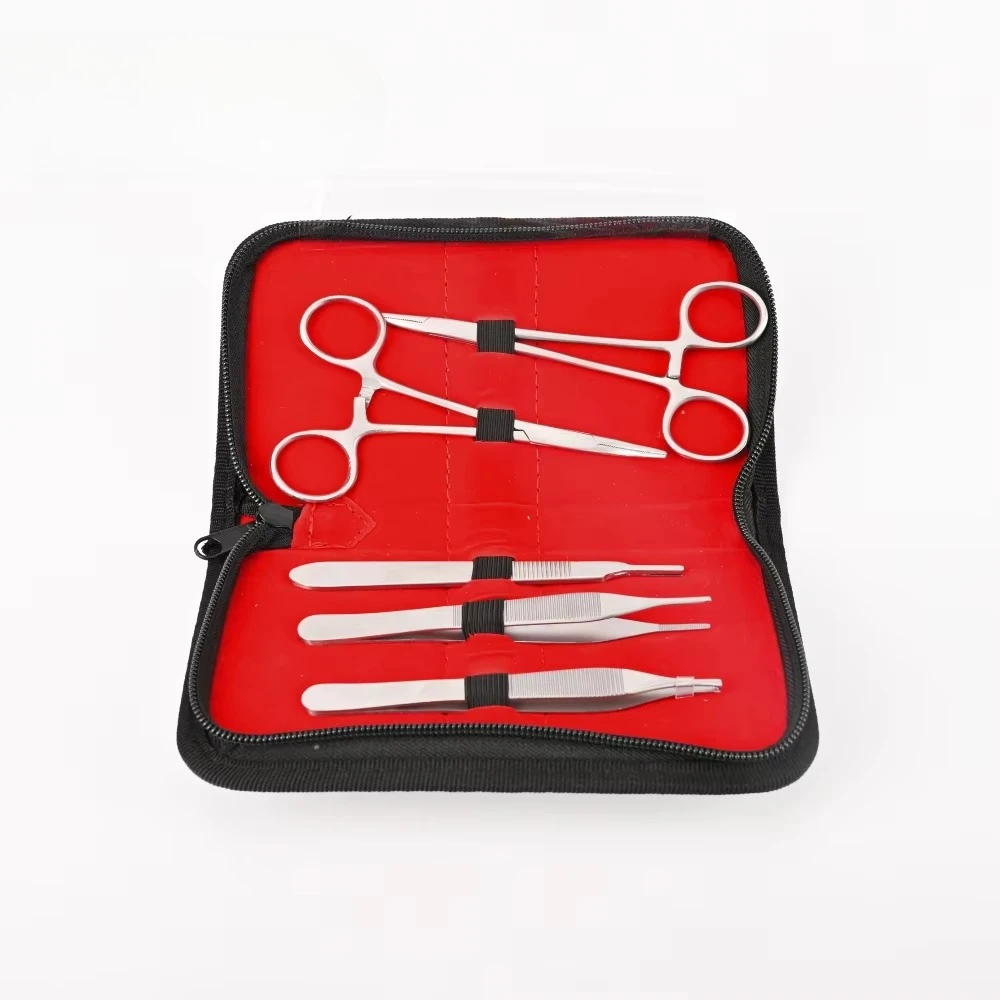 A suture exercise kit for medical students trained with 5 tools