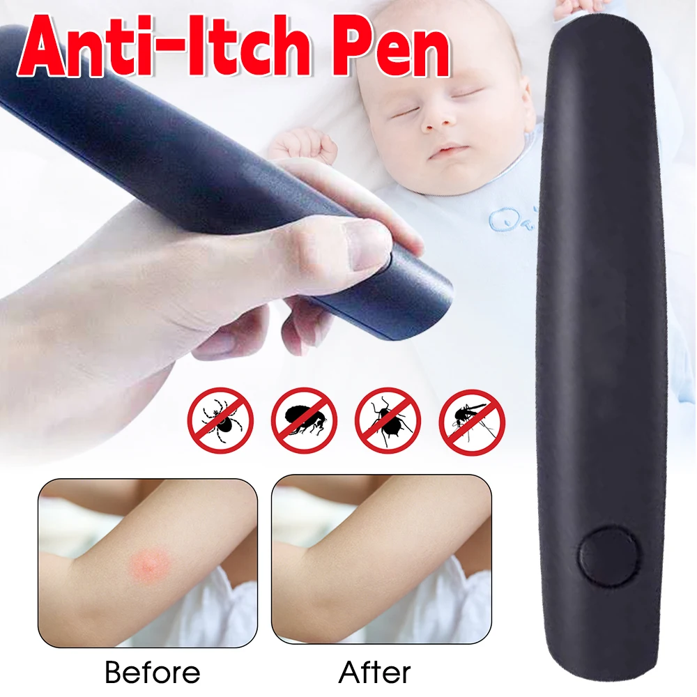 

Electronic Insect Bite Pen Relief Burning Pain & Swelling Relieve Stings Pen Mosquito Against Portable Tool for Summer