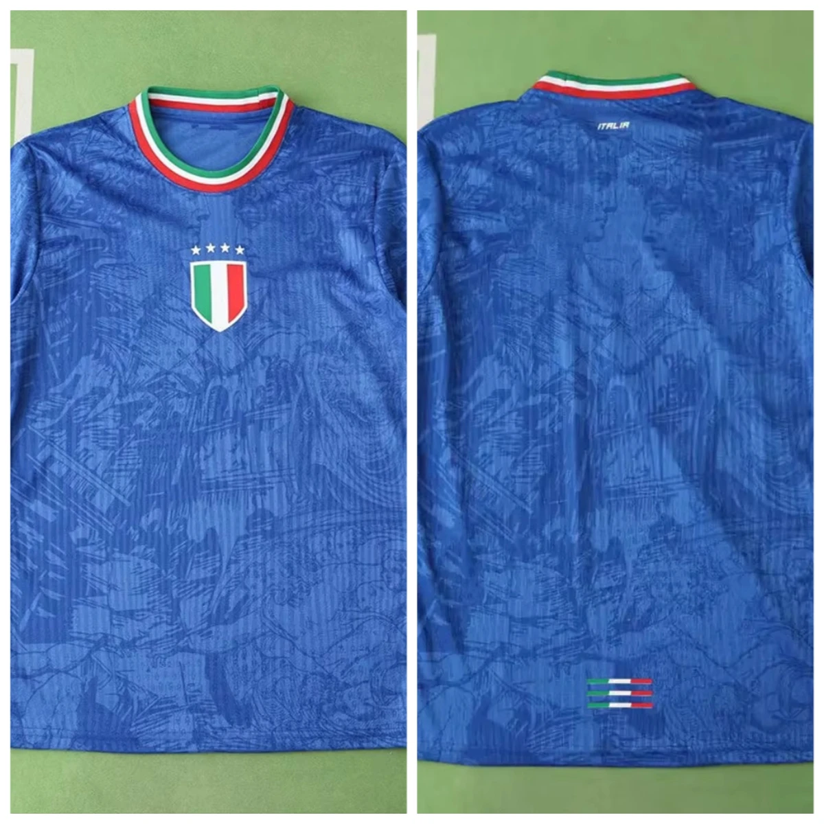 Italy Team Concept Football Fan Version Training Jersey Women's Tshirt Unisex Tee Top Short Sleeve Quick Drying Men's T Shirt