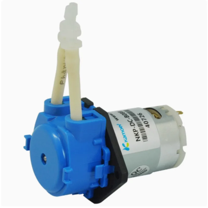 DC 12V 24V Peristaltic Dosing Pump with Connector, Liquid Dosing Head DIY Motor Pump for Arduino, Aquarium Laboratory Analysis