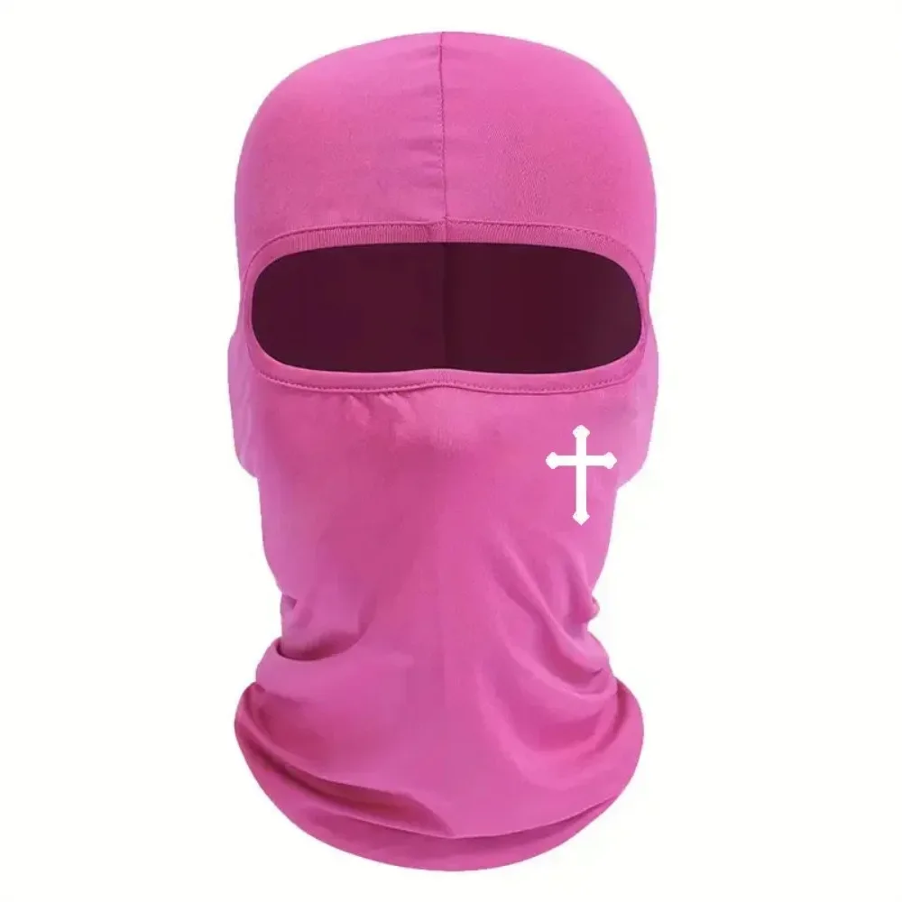 Black Cross Face Ski Mask - Breathable for Cycling, Motorcycling, Skiing - Winter Outdoor Sports Gear