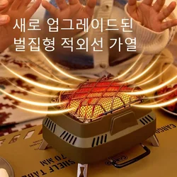 Portable Mini Dual-purpose Outdoor Multifunctional Heating Stove Infrared Stove Camping Stove Head Winter Camping for Heating