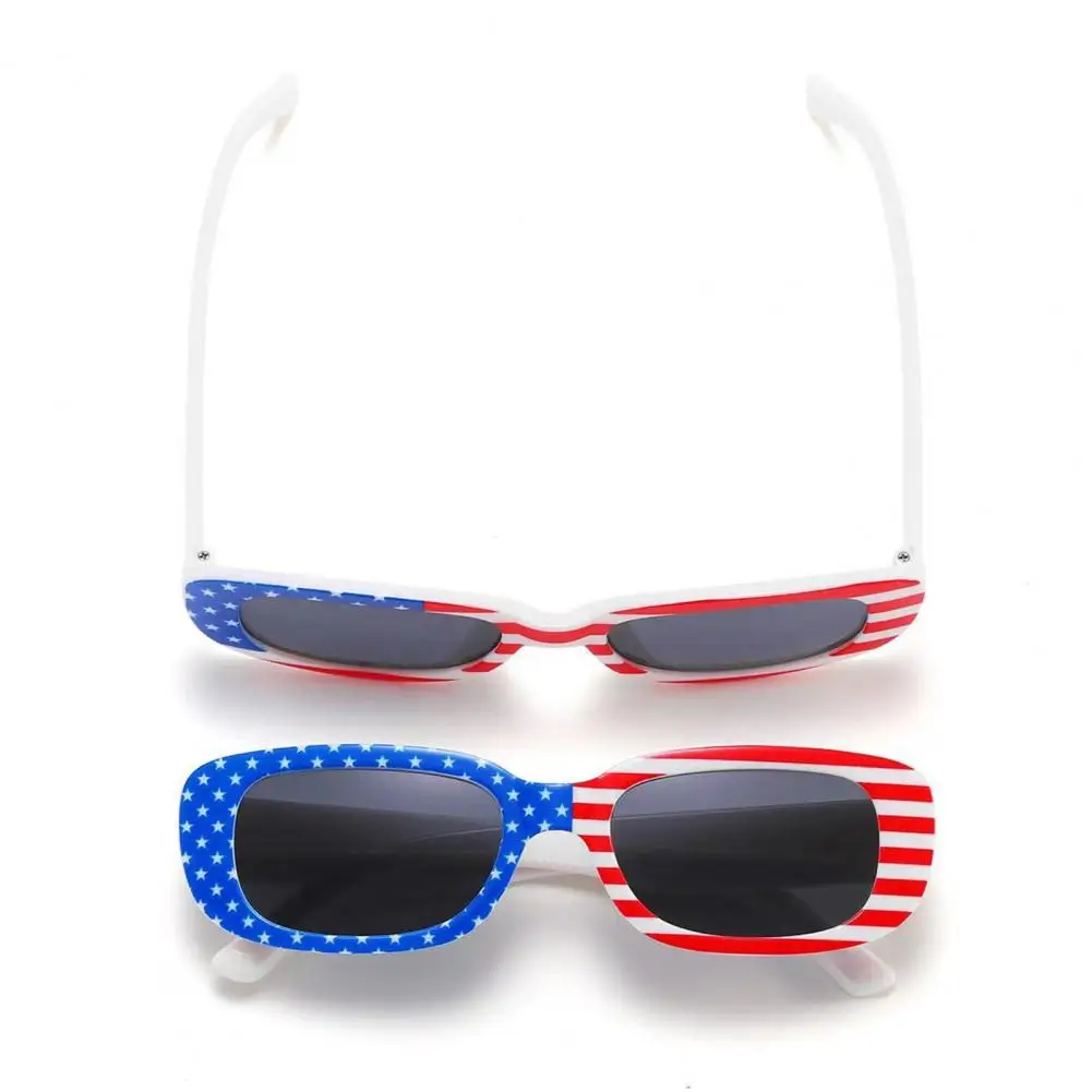 Usa Flag Design Eyewear Independence Day Sunglasses Patriotic American Flag Sunglasses for 4th of July Celebration Uv for Men