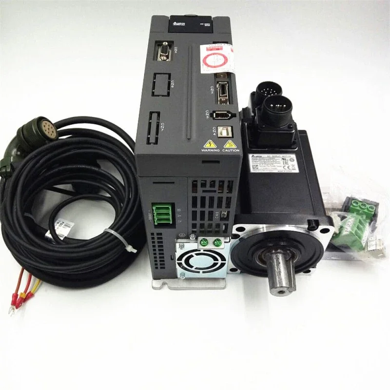 750W 3000R/min  AC Servo Motor & Drive Kits ECMA-C10807RS ASD-A2-0721-M With  Cable Without Brake