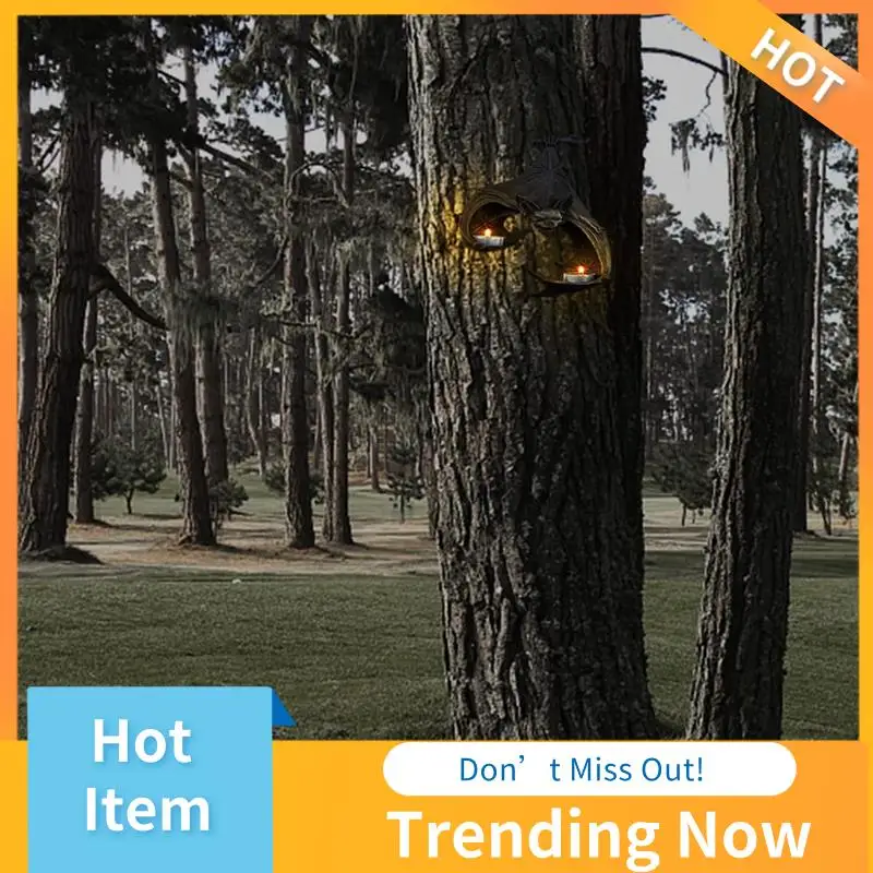 

AB08-Hanging Bats Halloween Resin Hanging Garden Statue Sculptures Crafts Candle Holder For Patio Porch