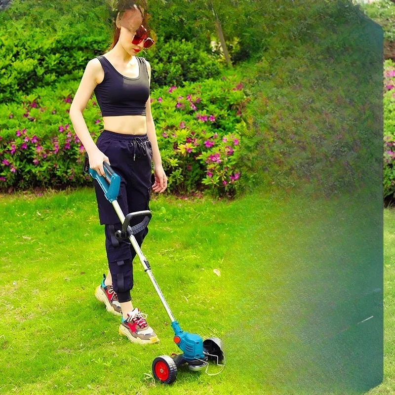 

Household rechargeable lithium battery lawn mower multi-functional lawn mowing lawn mower artifact