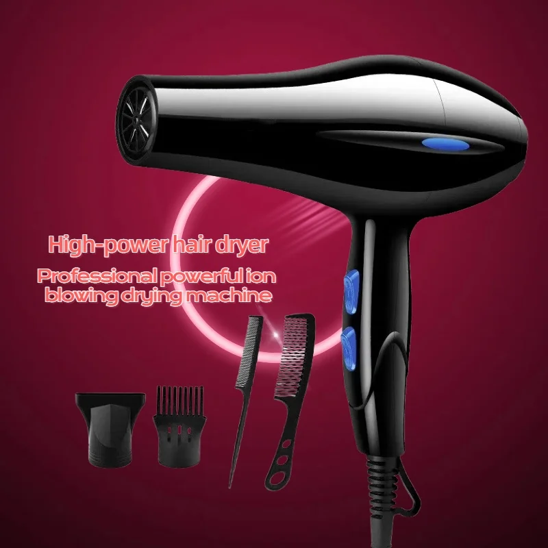 

Фен 2200 Вт Профессиональный и мощный фен Быстрый нагрев Регулировка тепла Ионный фен с уходом температуры воздуха