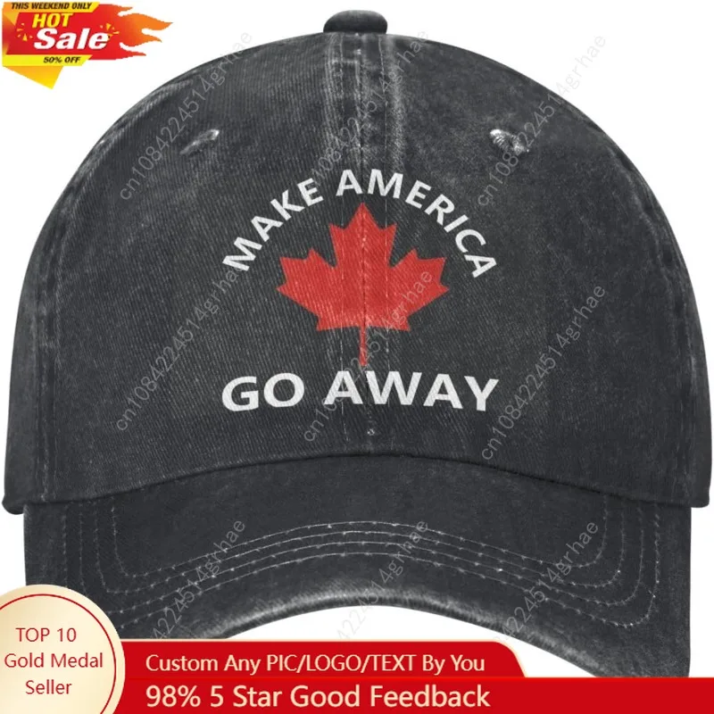 

Make America Go Away Hat for Mens Canadian Flag Canada Hats for Women Make America Go Away Cap