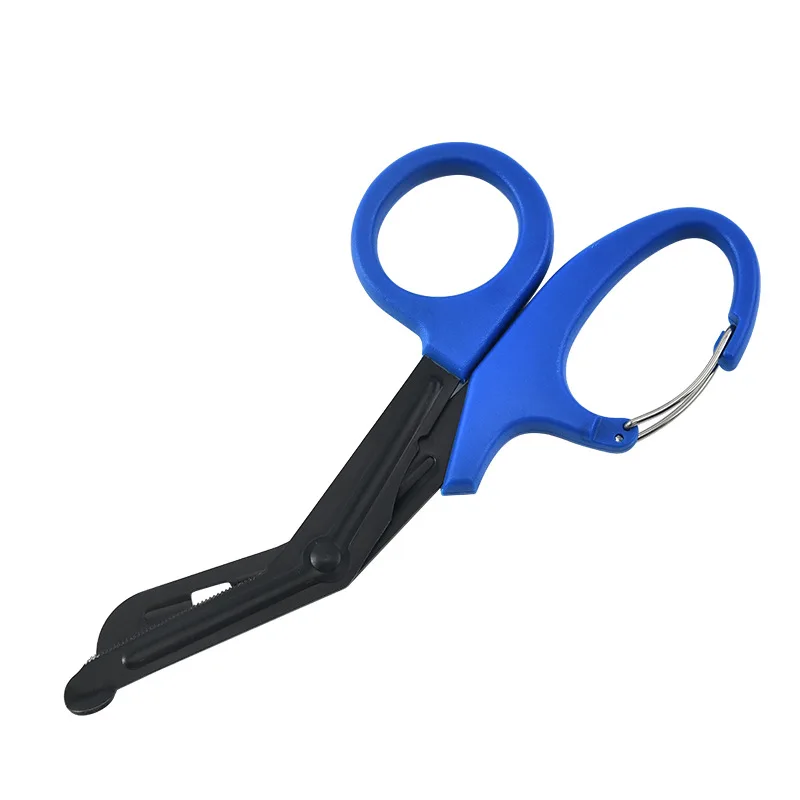 Gauze Scissors Stainless Steel Portable Elbow Home Outdoor Trimming Clip Multi-color Multi-specification Outdoor Camping Use