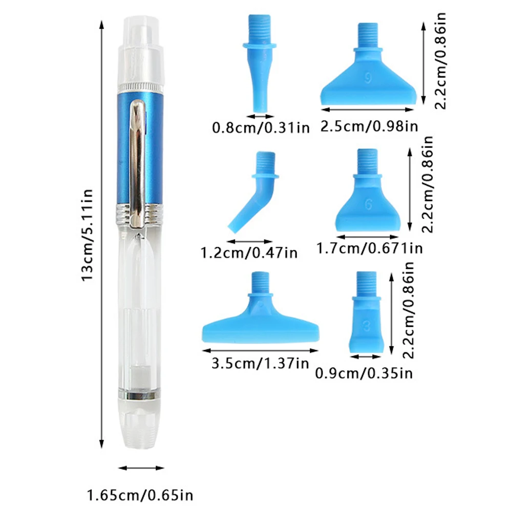 LED Lighting Point Drill Pens Multi-placer Diamond Painting Pen Replacement Pen Heads Cross Stitch Nail Art Embroidery Accessori