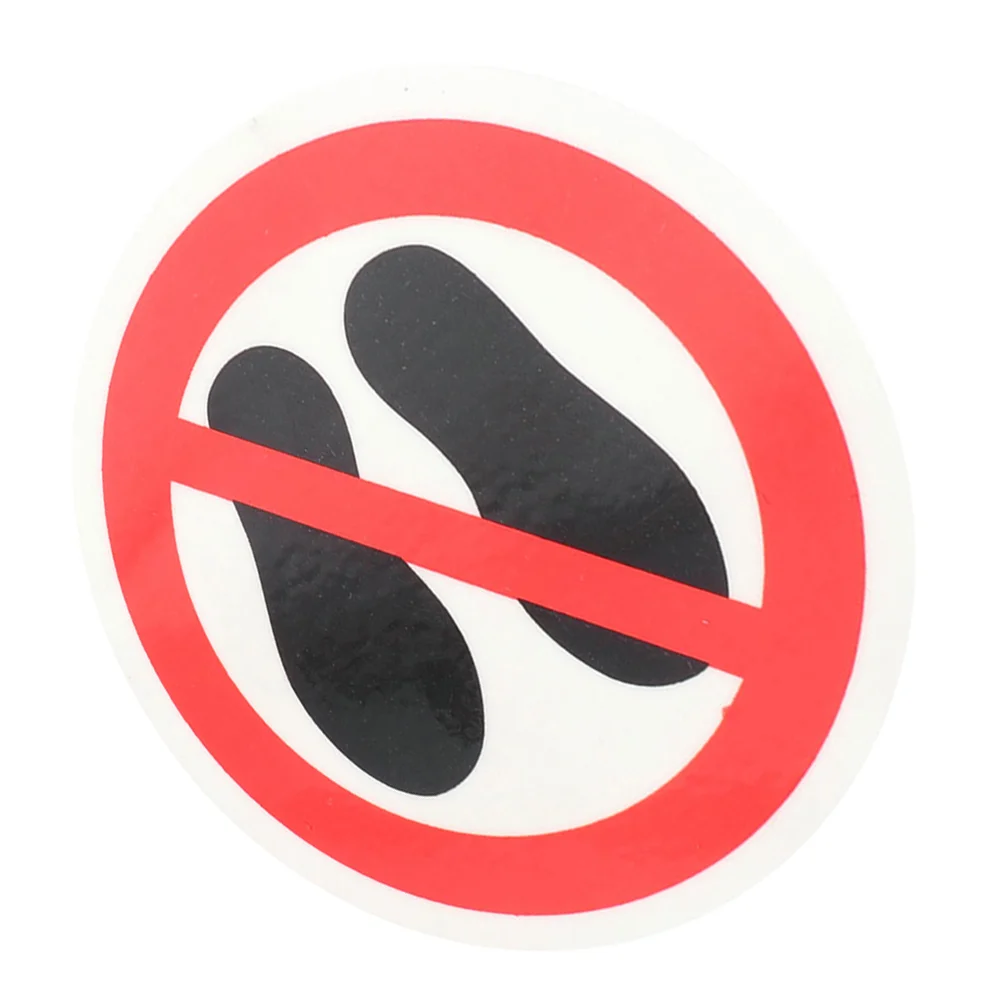 

No Step Here Warning Decal Round Sticker Do Not Step Sign Warning Sticker warning stickers safety no step sign stickers