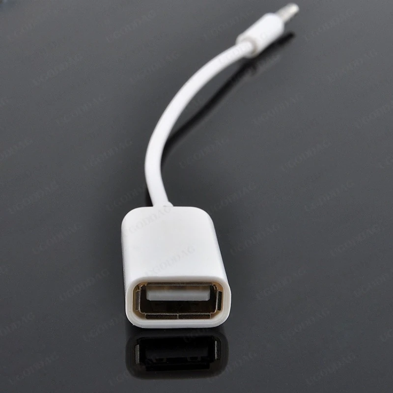 1 sztuk 3.5mm męski AUX wtyk Audio złącze USB 2. W wieku 0 konwerter męski na żeński samochodu MP3 kabel OTG złącze adaptera dla kable komputerowe