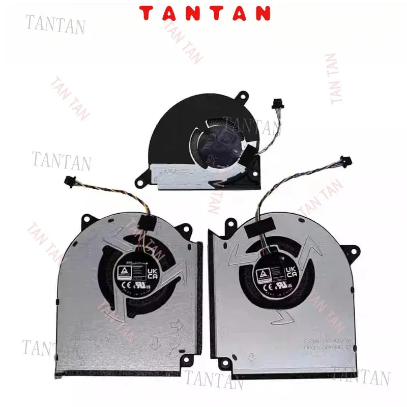 

WYORESY New for Rog 7/plus g614jv g614ji laptop 2023 CPU GPU small cooling fan Hao