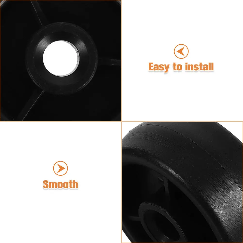 8pcs Plastic Fitness Rollers Universal High Load 360° Rotation Wheel For Treadmill Exercise Bike Gym Equipment Replacement Parts - view 3