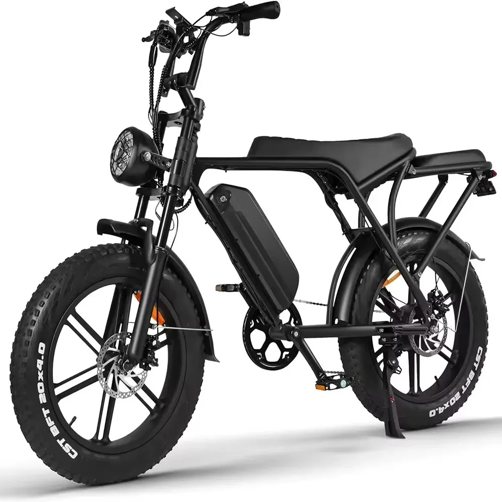 New Electric Bike for Adults 2000W 48V 45Ah , 35 MPH Dual Motor Dual Battery Ebike, 20 Fat Tire Full Suspension, Up to 173Miles