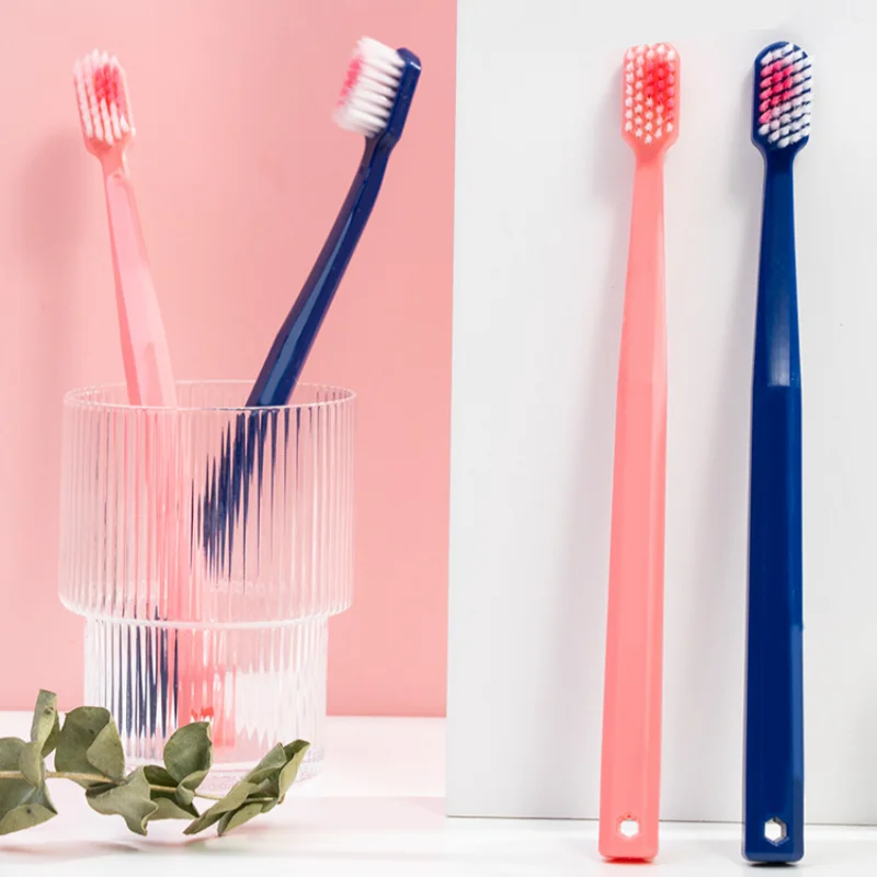 1 Pair Heart Shaped Couple Toothbrush Dental Care Adults Cleaning Toothbrushes Romantic New Couple's Wedding Gift Daily Use