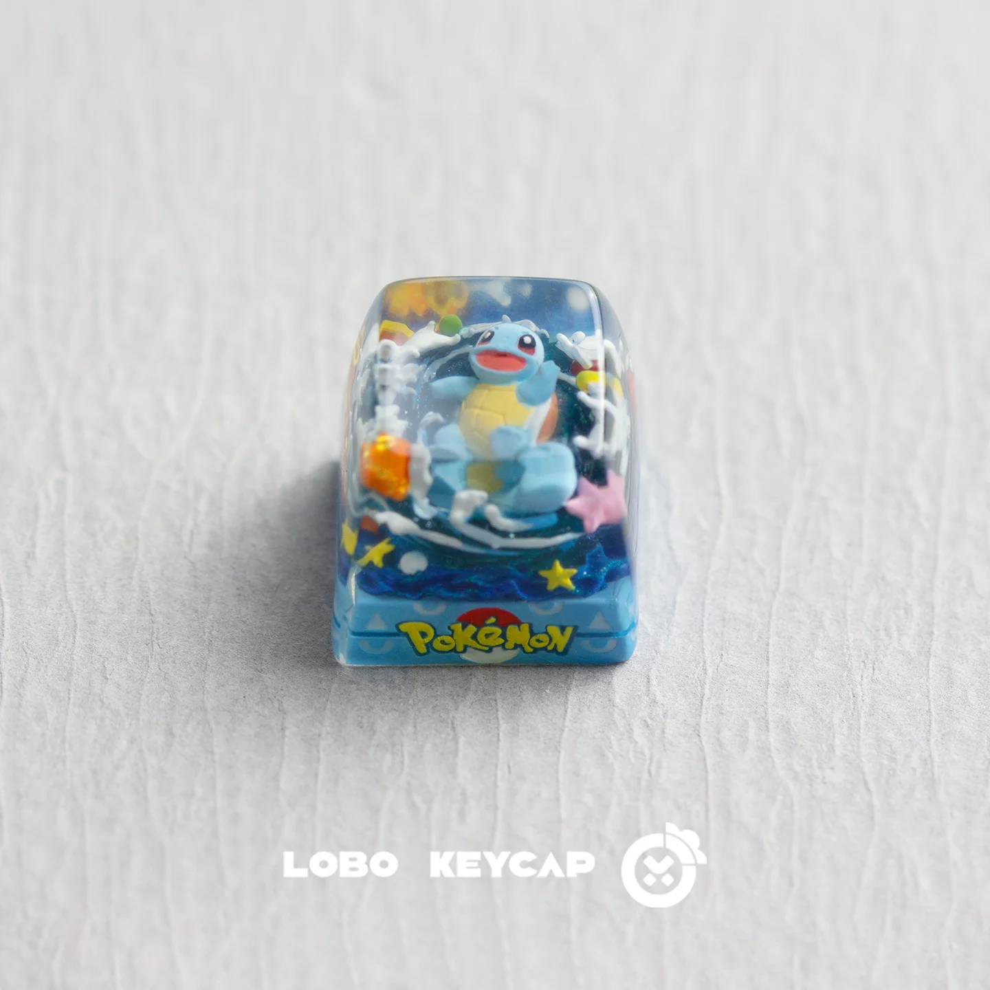 Pokemon Pikachu Transparente Esc-Tastenkappe Tastaturzubehör Anime Niedliche Harz-Schrumpfkleber Handgefertigte Tastenkappen Anime-Fans Geschenk