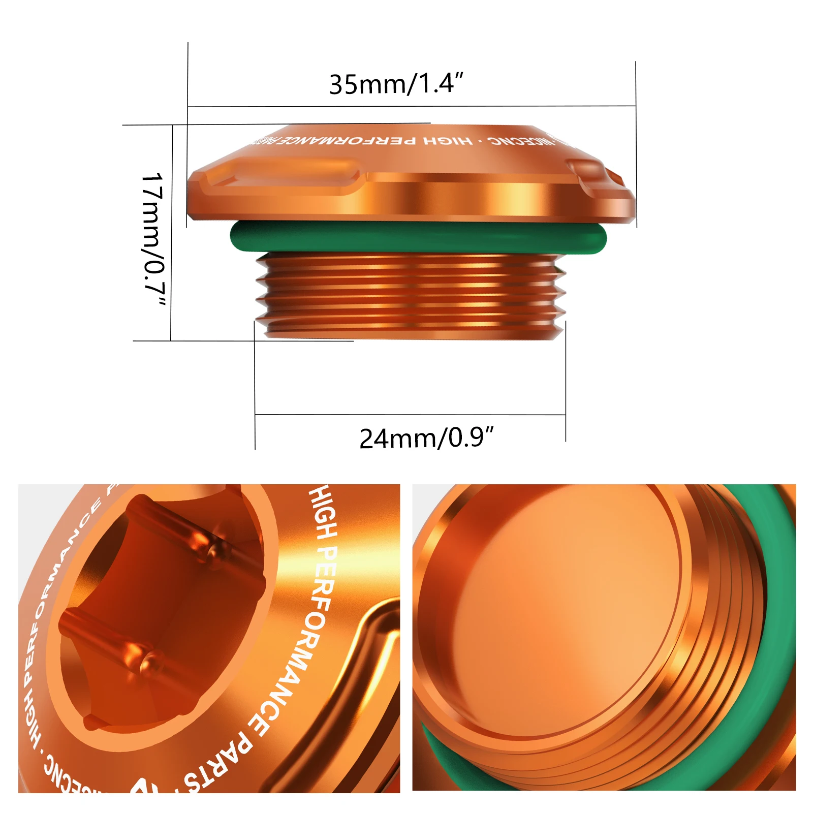 Generator Cover Threaded Plug Ignition Cover Plug For KTM 690 SMC R 690 Enduro/R 790/890 Adventure/R 1290 Super Adventure/R/S/T view 3