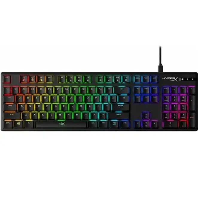 

Alloy Origins синяя полноразмерная мини-клавиатура и мышь RGB для мобильных игр, механическая игровая клавиатура для одной руки