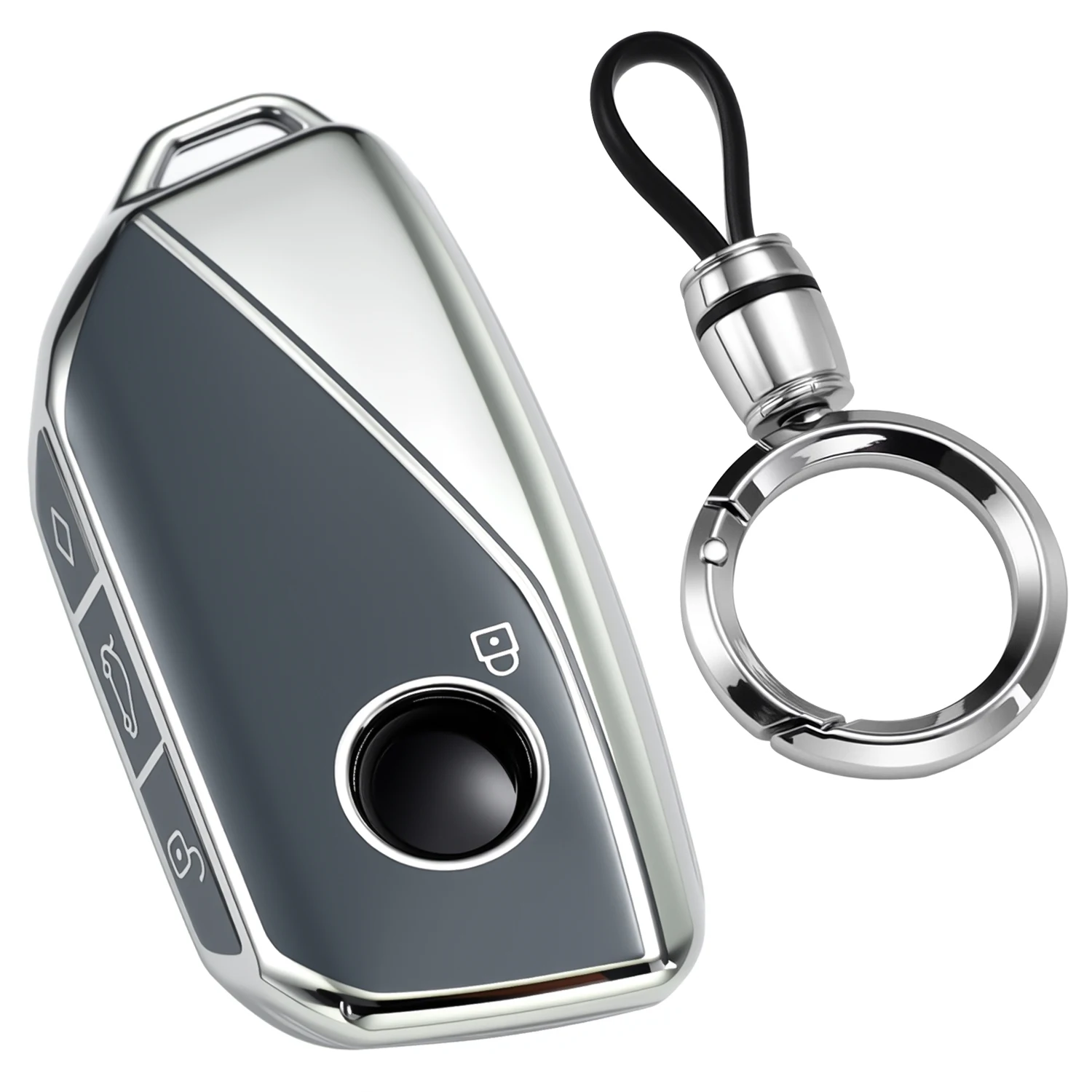 Autoschlüssel-Hülle Passend für BMW M Sport 5 7 Serie 2024-2026 IX I4 2022-2026 Stoßfeste TPU Smart Key Schutzhülle für G60 G70 – Detail 10