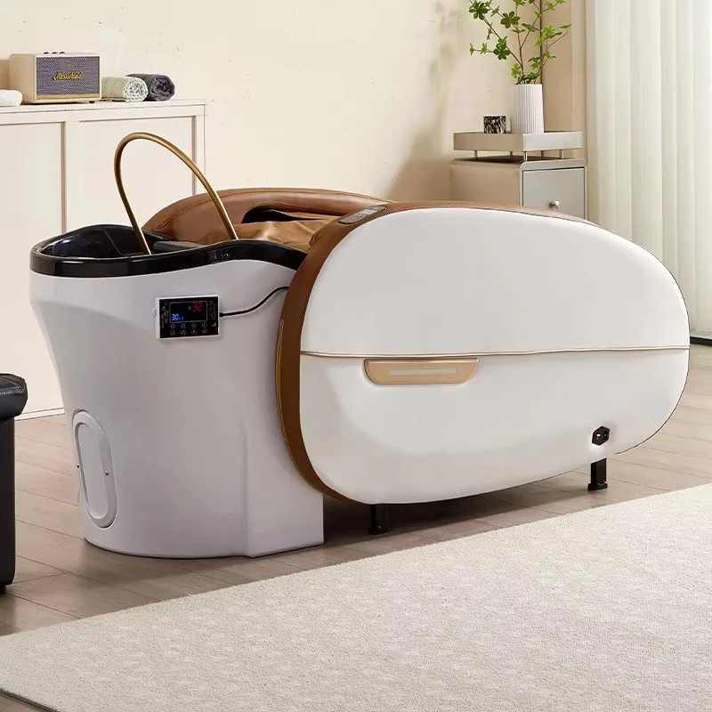 

Electric Lux-ury Beau-ty Salon Furniture Head Spa Shampoo Chair Bed Hair Washing Chair Massage Head Spa Shampoo Chair Bed
