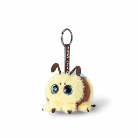 New Funny Soft PP Cotton Ladybug Keychain Insect Series Bag Decoration Fans Gifts