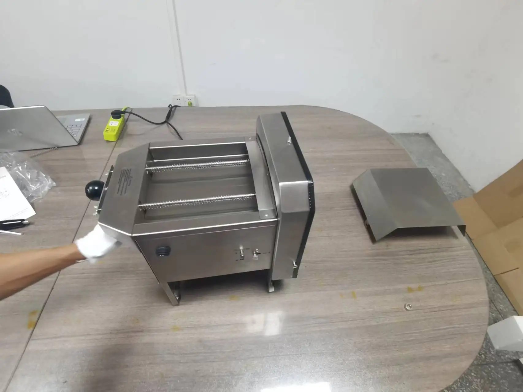 Máquina elétrica de corte de chips redondos e longos de banana, fatiador de banana, máquina de corte de planetas HJ-A50