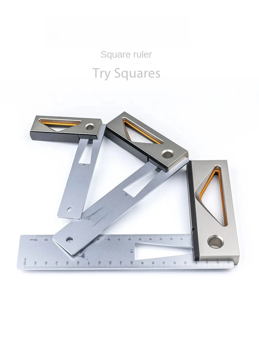 Ruler Multi-Purpose 90 Degrees Esquadro High Precision L-Shaped Plate Ruler Multi-Function
