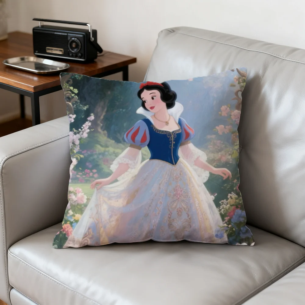 

Kulechaowan x The Dancing Disney Princesses Cushions Cover FOR SOFARoom Decoration HQ Sleeping Pillows Home Art