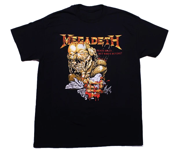 Dragster  Megadeth Band T-Shirt Cotton Graphic Tee Men Women Summer Streetwear