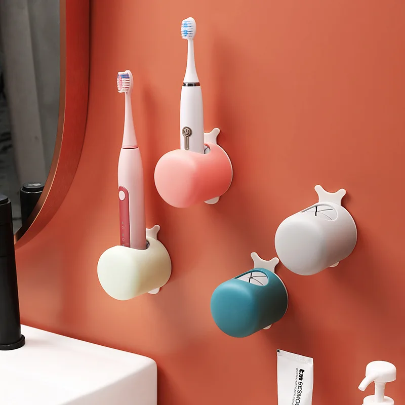 

Funny Snail Electric Toothbrush Holder Wall Self-adhesive Families Stand Rack Wall-Mounted Hooks Storage Bathroom Accessories