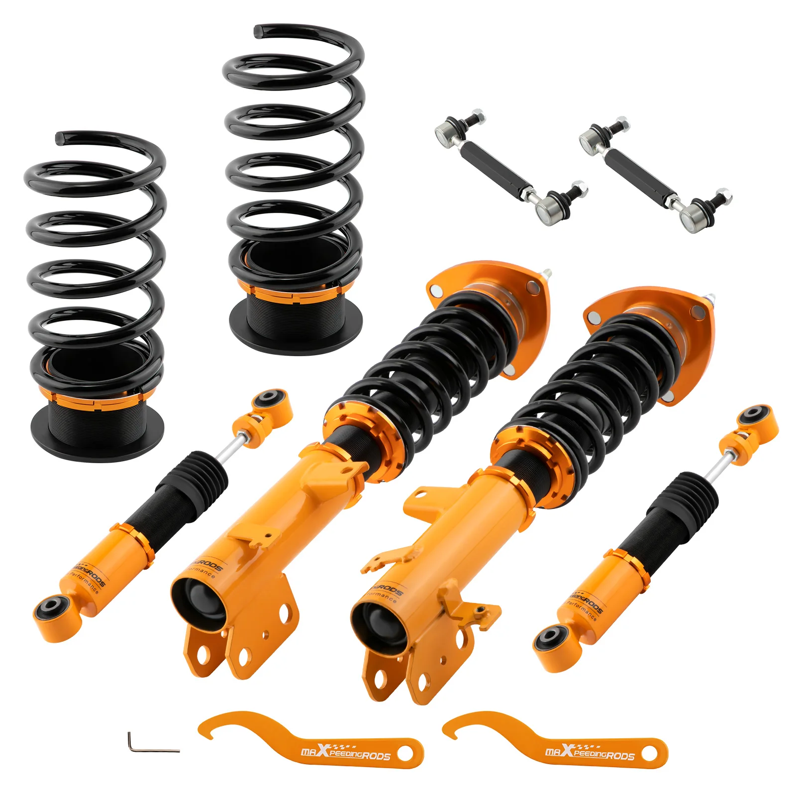 Full Adjustable Shock Absorber Suspension Kit For Honda Odyssey 1999-2004 Hard Adjustable Coil Spring